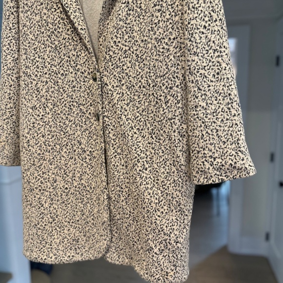 Anthropologie Caronnier Leopard Metallic Relaxed Coat - Size L - Picture 5 of 13